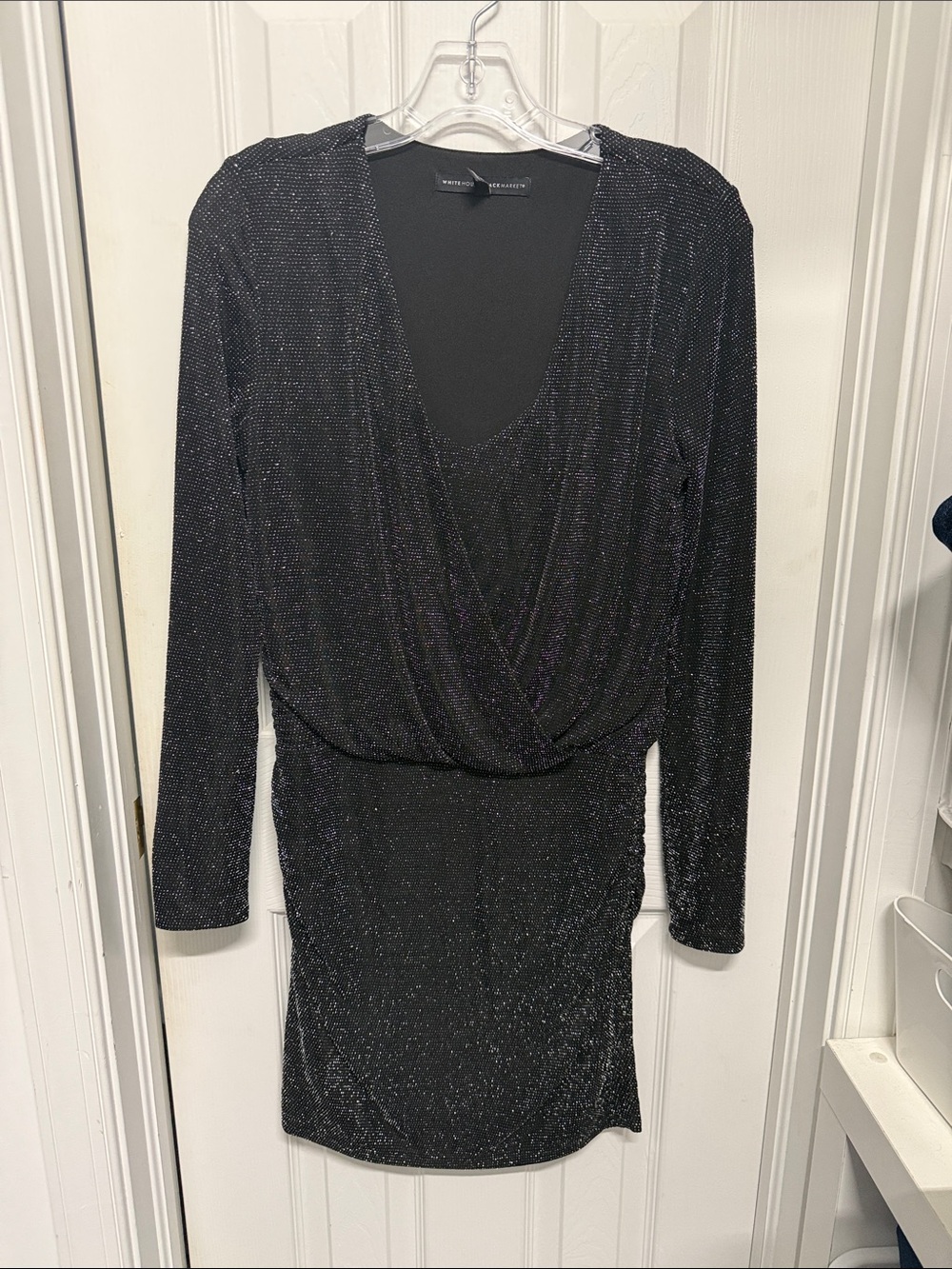 White House Black Market sparkly dress size 6. It’s fancy, sexy, shimmery!